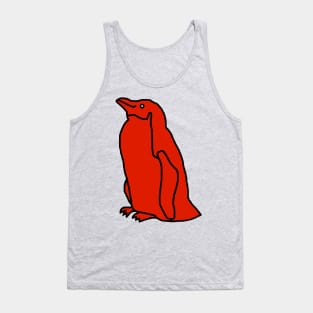 Red Penguin Tank Top